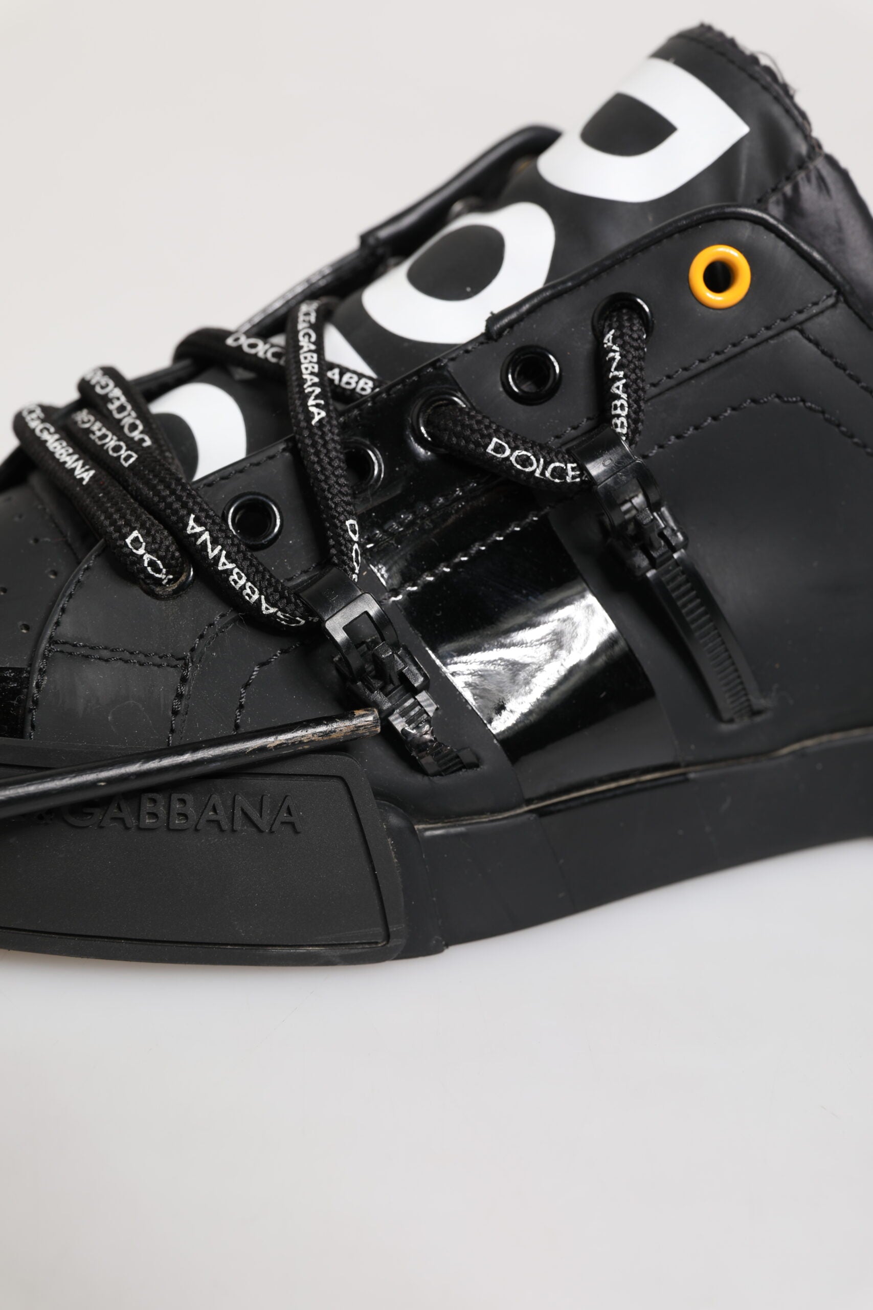 Black Portofino Low Top Men Sneakers Shoes