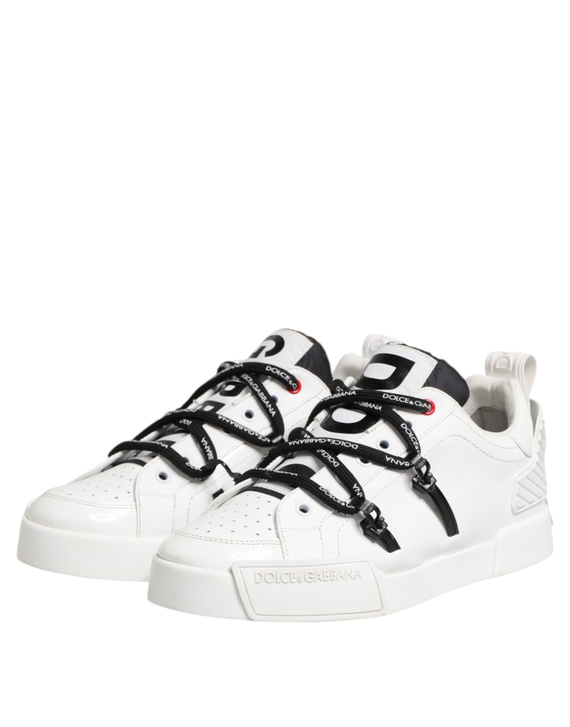 White Leather Lace Up Men Sneakers Shoes