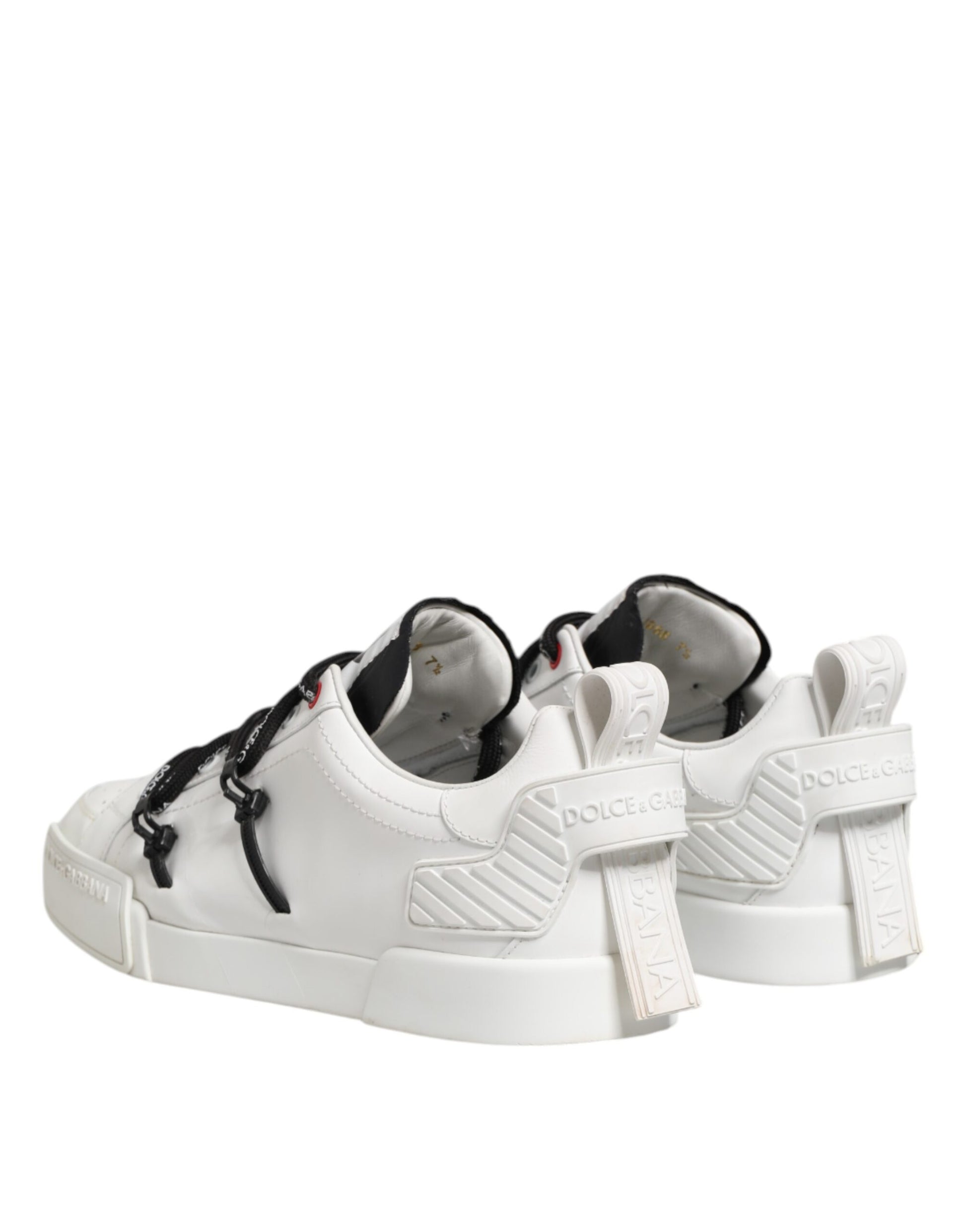 White Leather Lace Up Men Sneakers Shoes