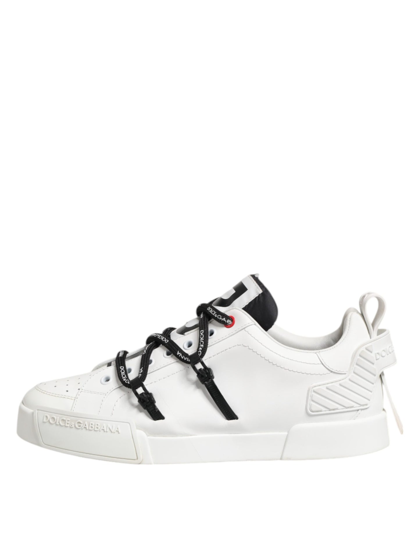 White Leather Lace Up Men Sneakers Shoes