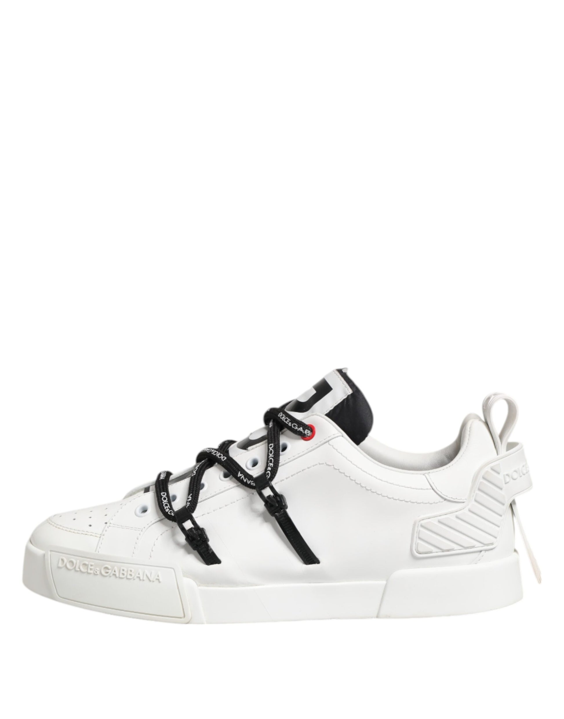 White Leather Lace Up Men Sneakers Shoes