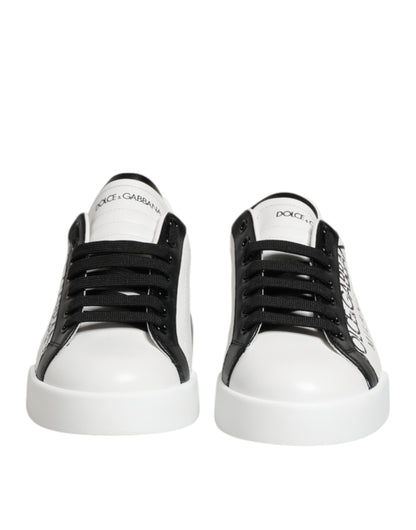 White Black Crown Low Top Men Sneakers Shoes