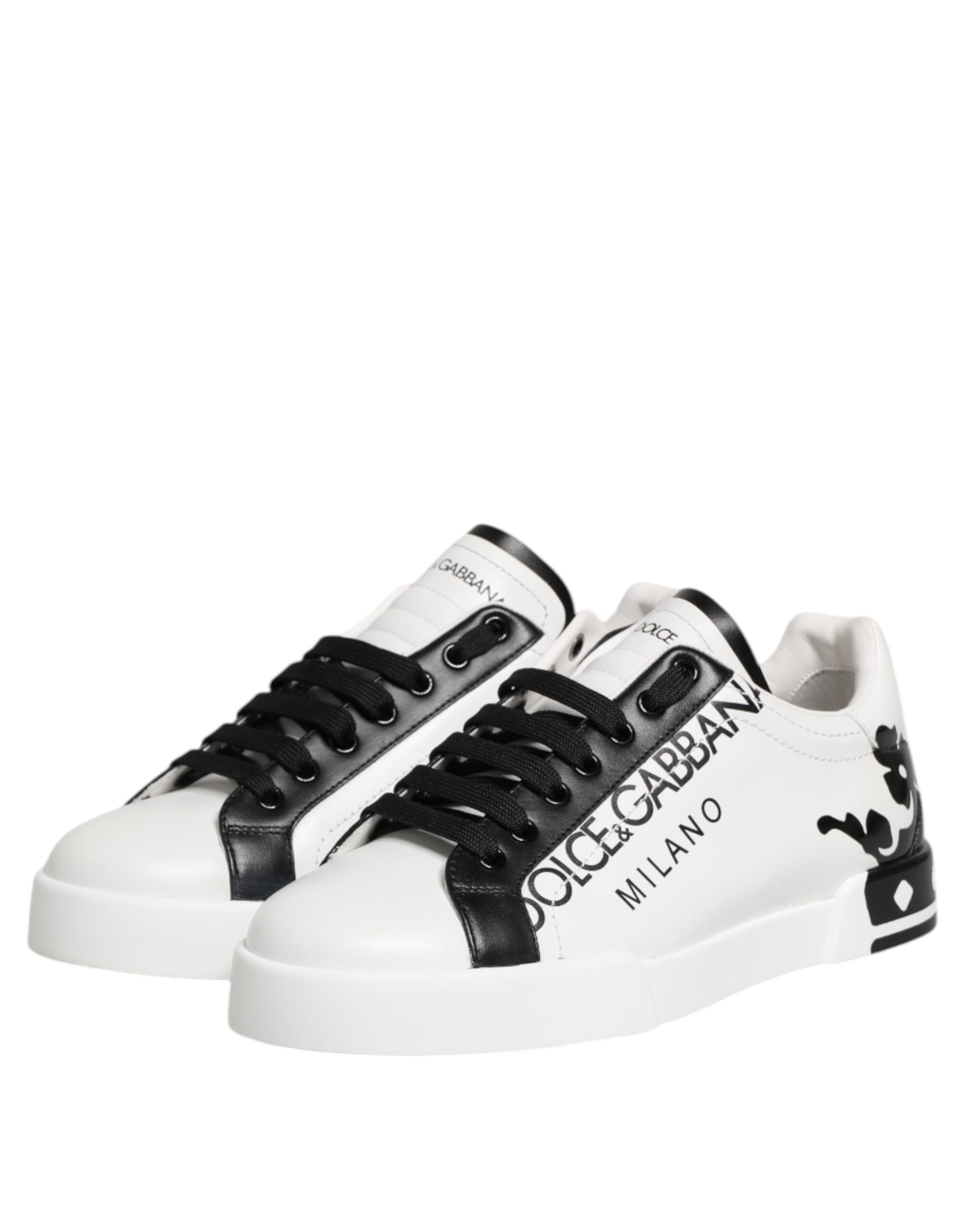 White Black Crown Low Top Men Sneakers Shoes