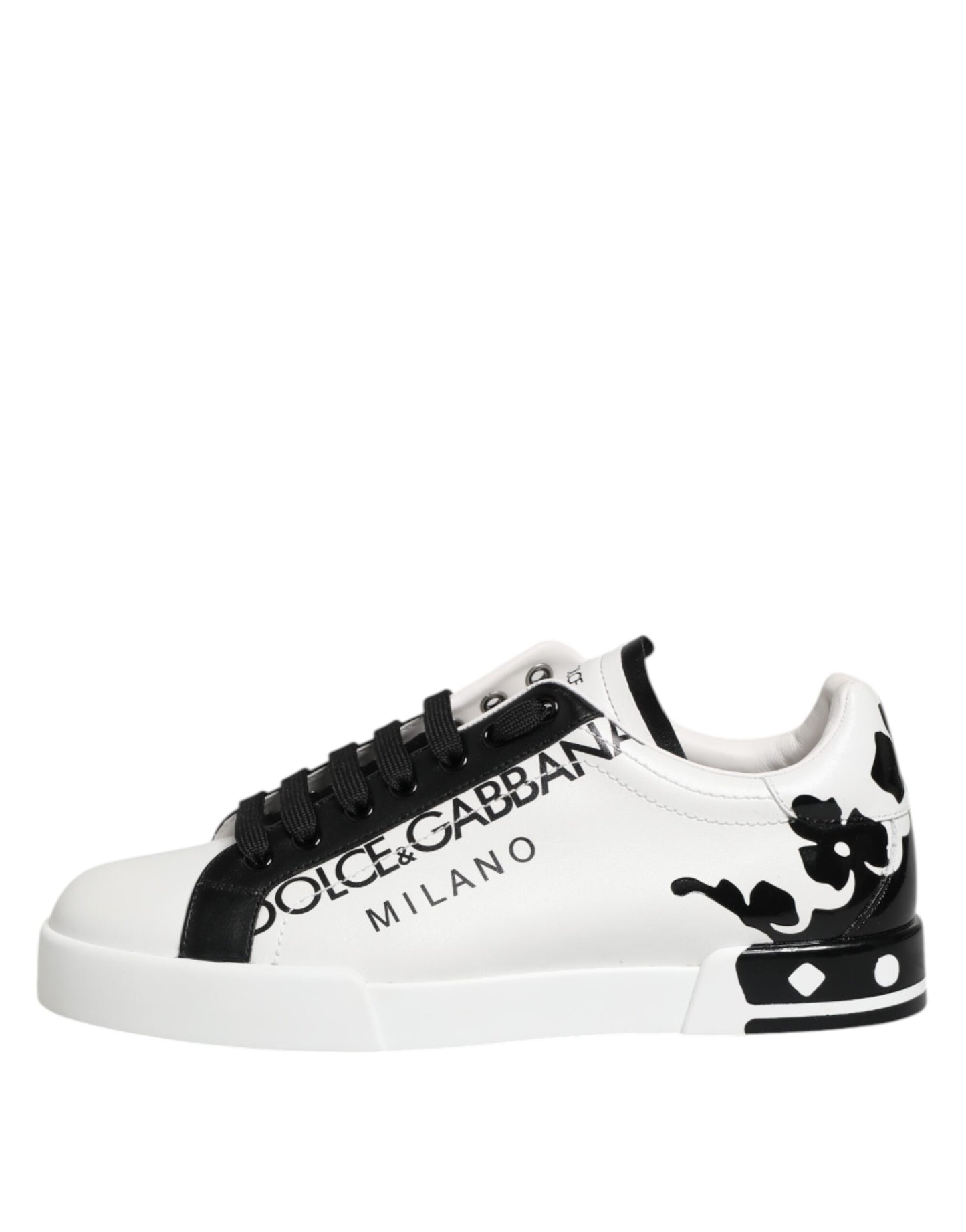 White Black Crown Low Top Men Sneakers Shoes