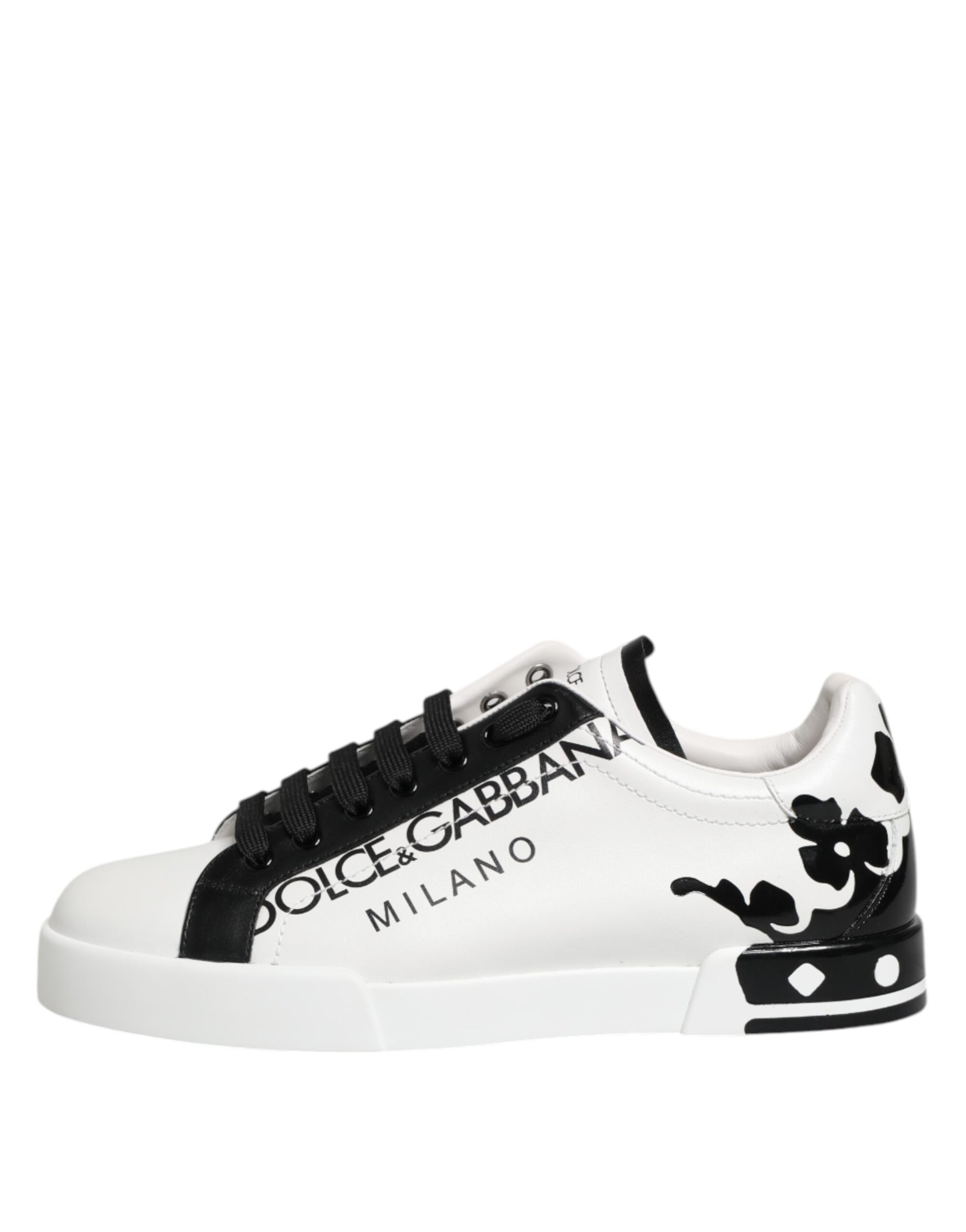White Black Crown Low Top Men Sneakers Shoes
