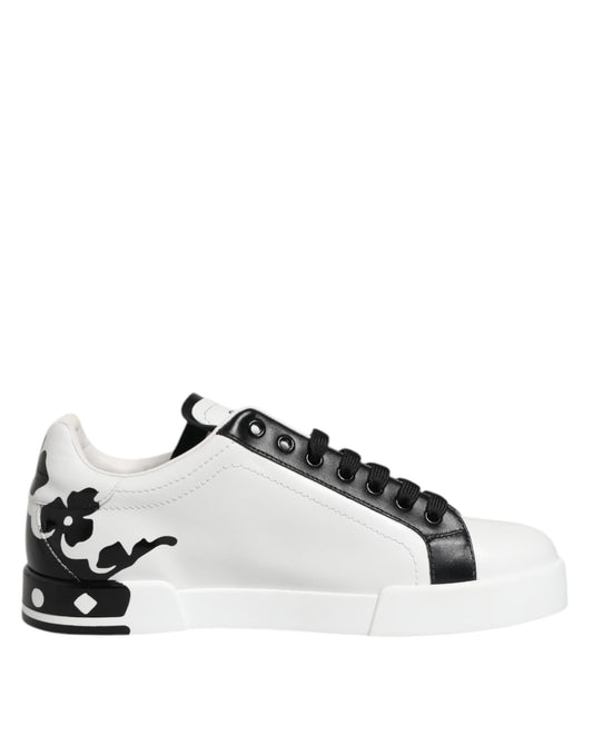 White Black Crown Low Top Men Sneakers Shoes