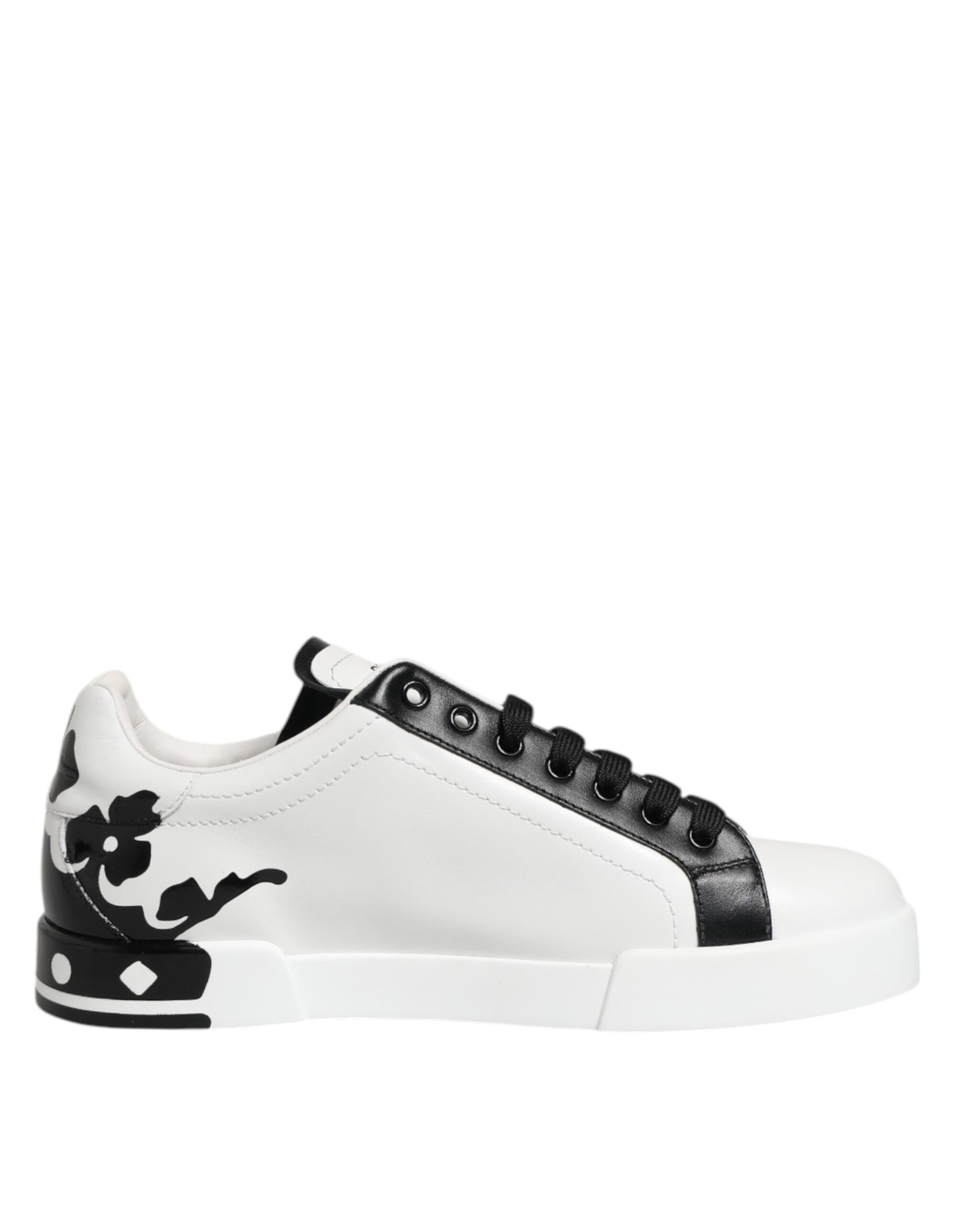 White Black Crown Low Top Men Sneakers Shoes