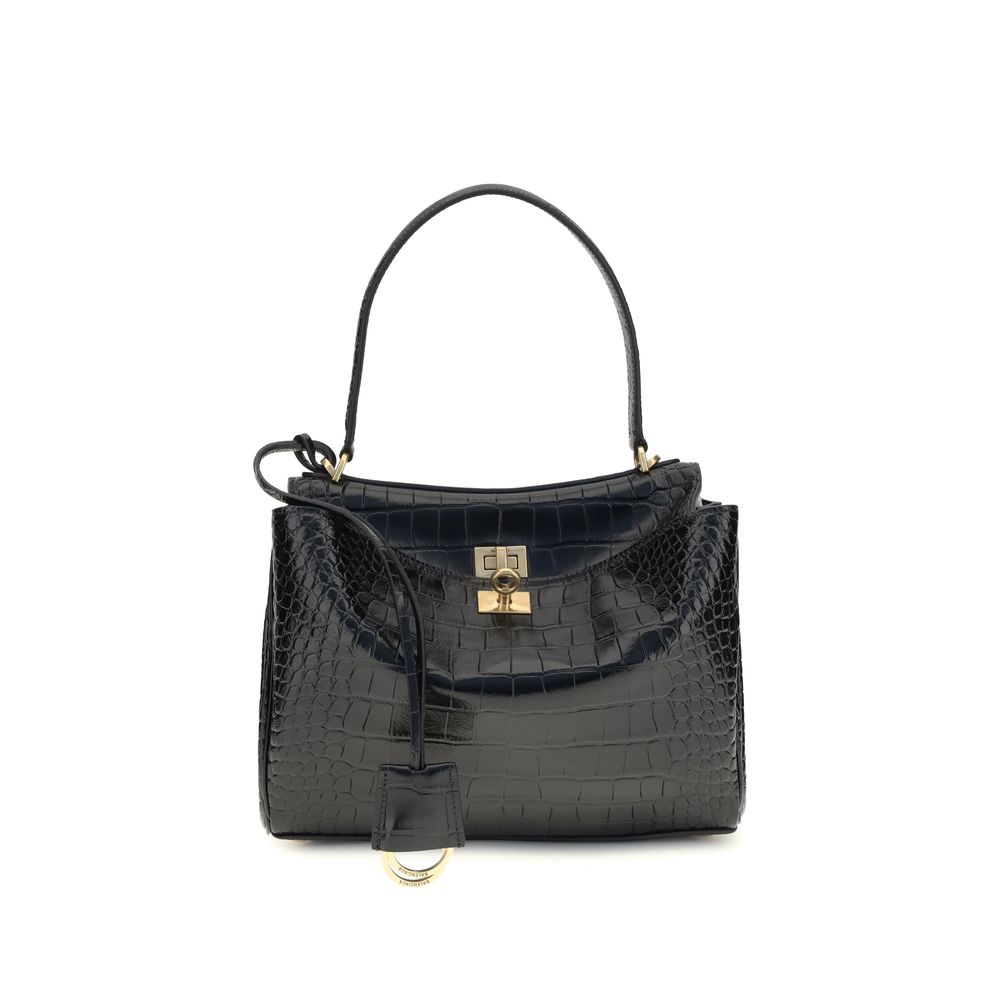 Rodeo Shoulder Bag in crocodile-print leather