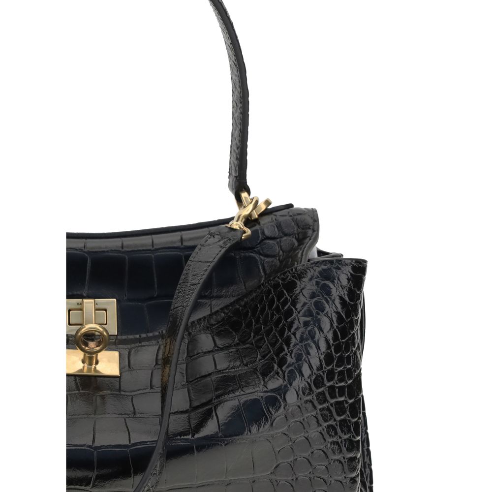 Rodeo Shoulder Bag in crocodile-print leather