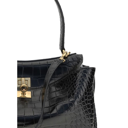 Rodeo Shoulder Bag in crocodile-print leather