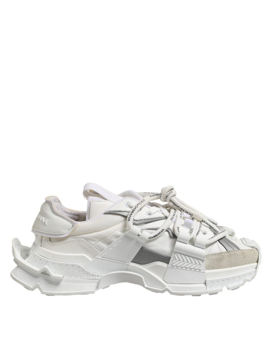 White Silver Low Top SPACE Men Sneakers Shoes