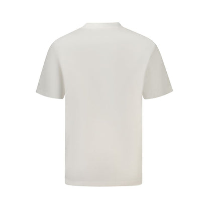 White Cotton Men T-Shirt
