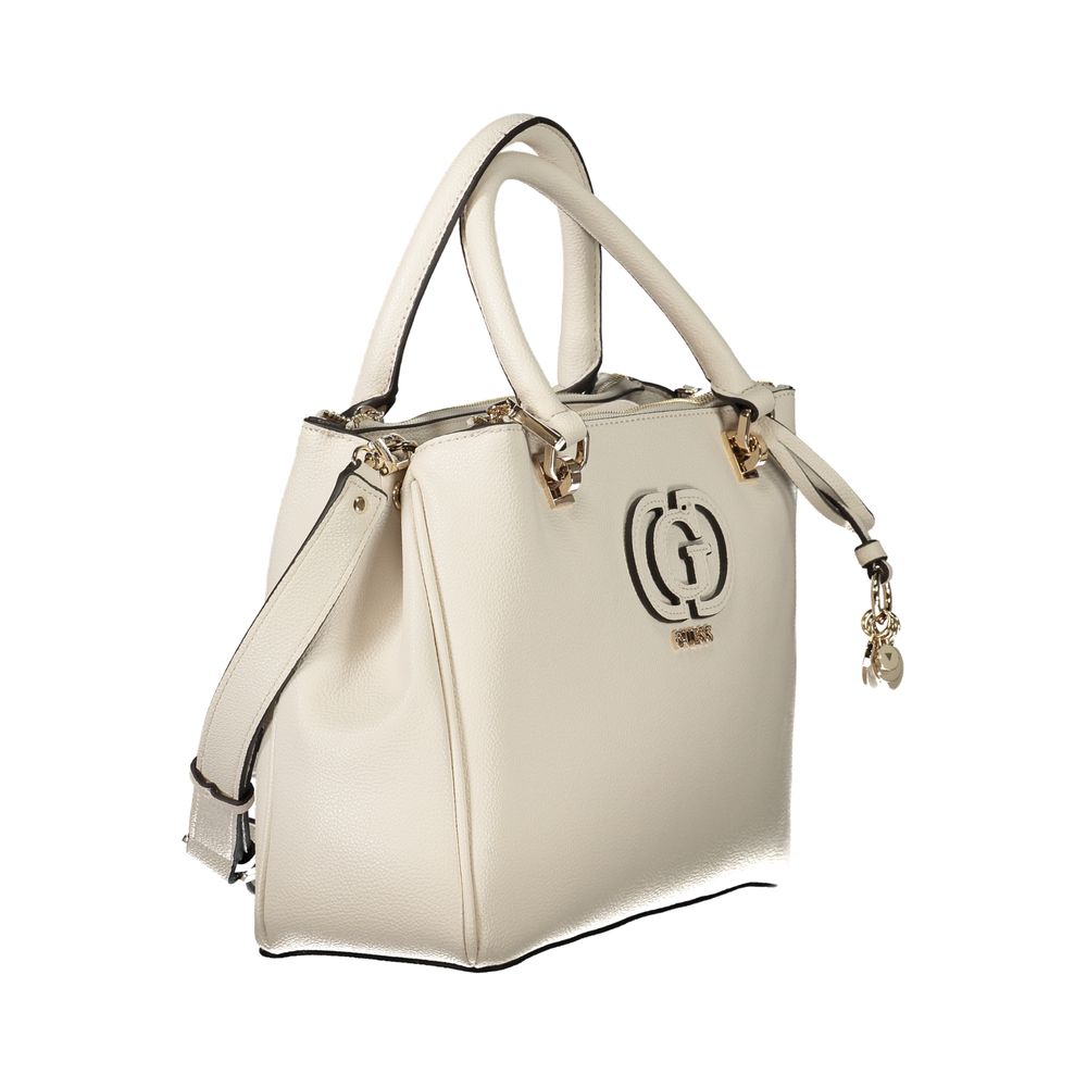 White Polyethylene Women Handbag