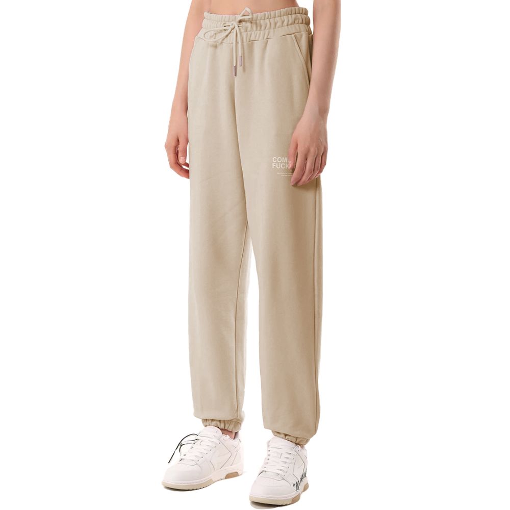 Beige Cotton Jeans & Pant