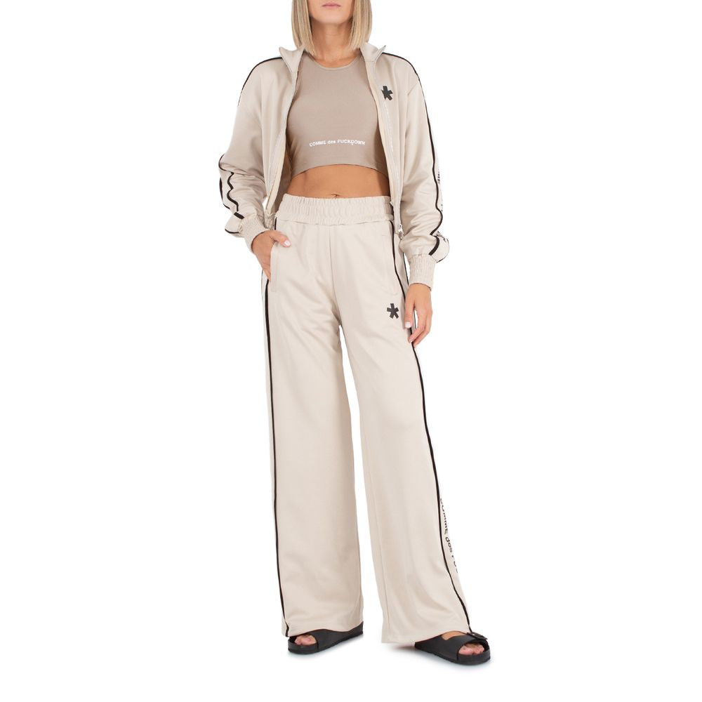 Beige Cotton Jeans & Pant