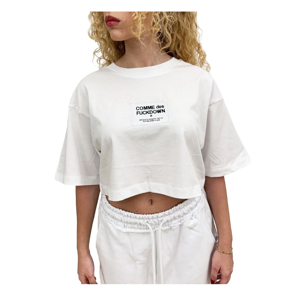 White Cotton Tops & T-Shirt