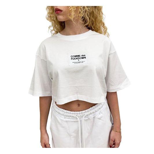 White Cotton Tops & T-Shirt
