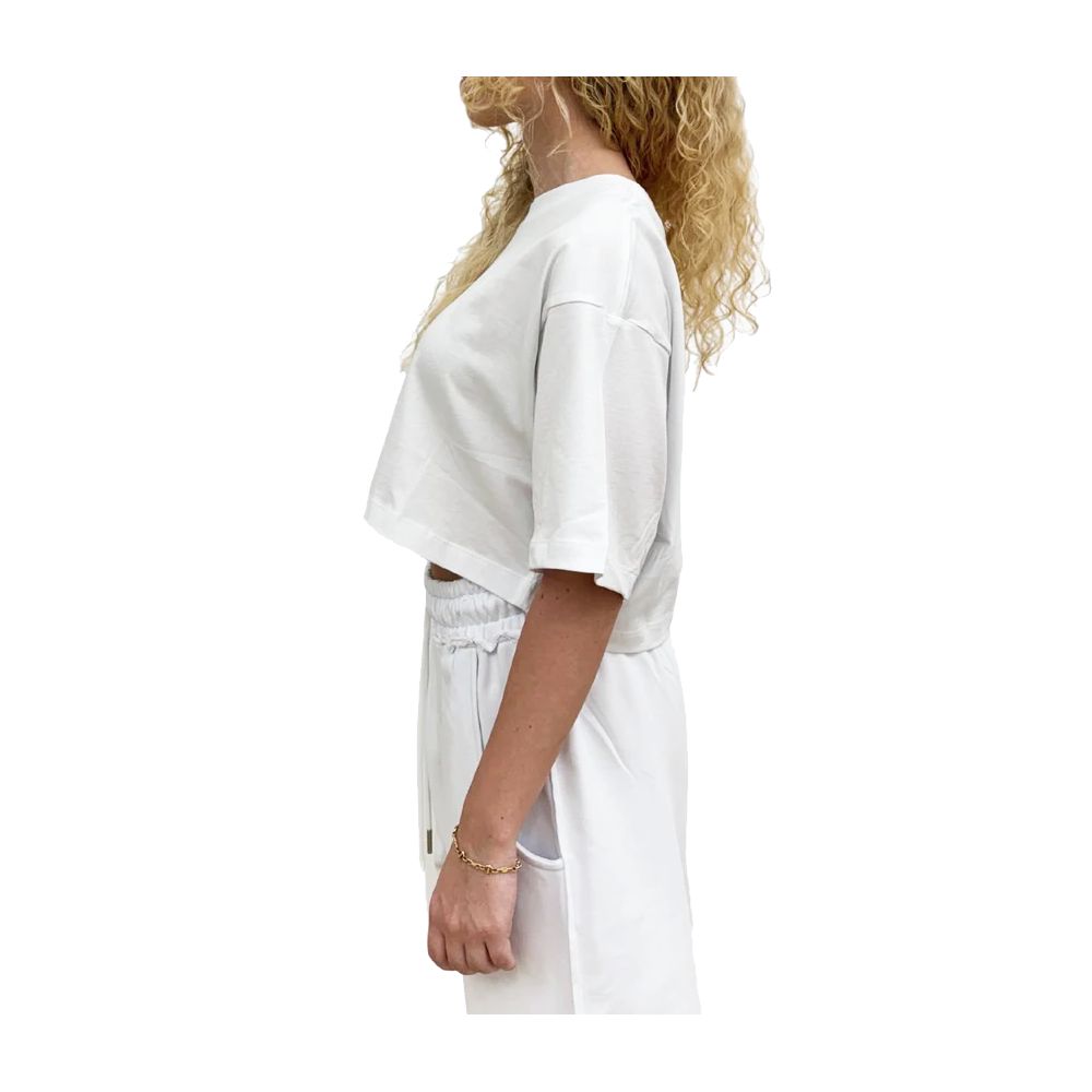 White Cotton Tops & T-Shirt