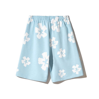 Blue Cotton Short