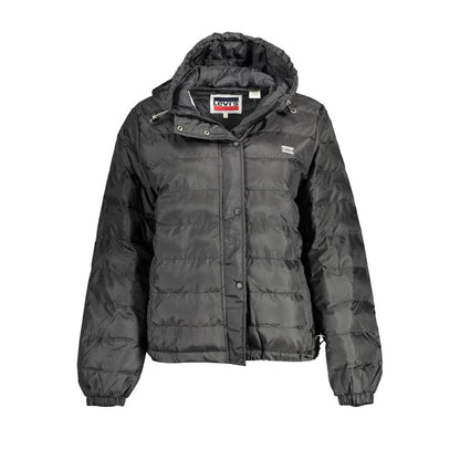 Black Polyester Jackets & Coat