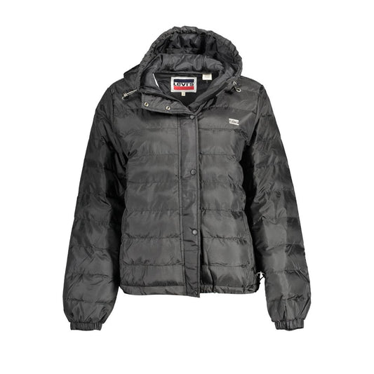 Black Polyester Jackets & Coat
