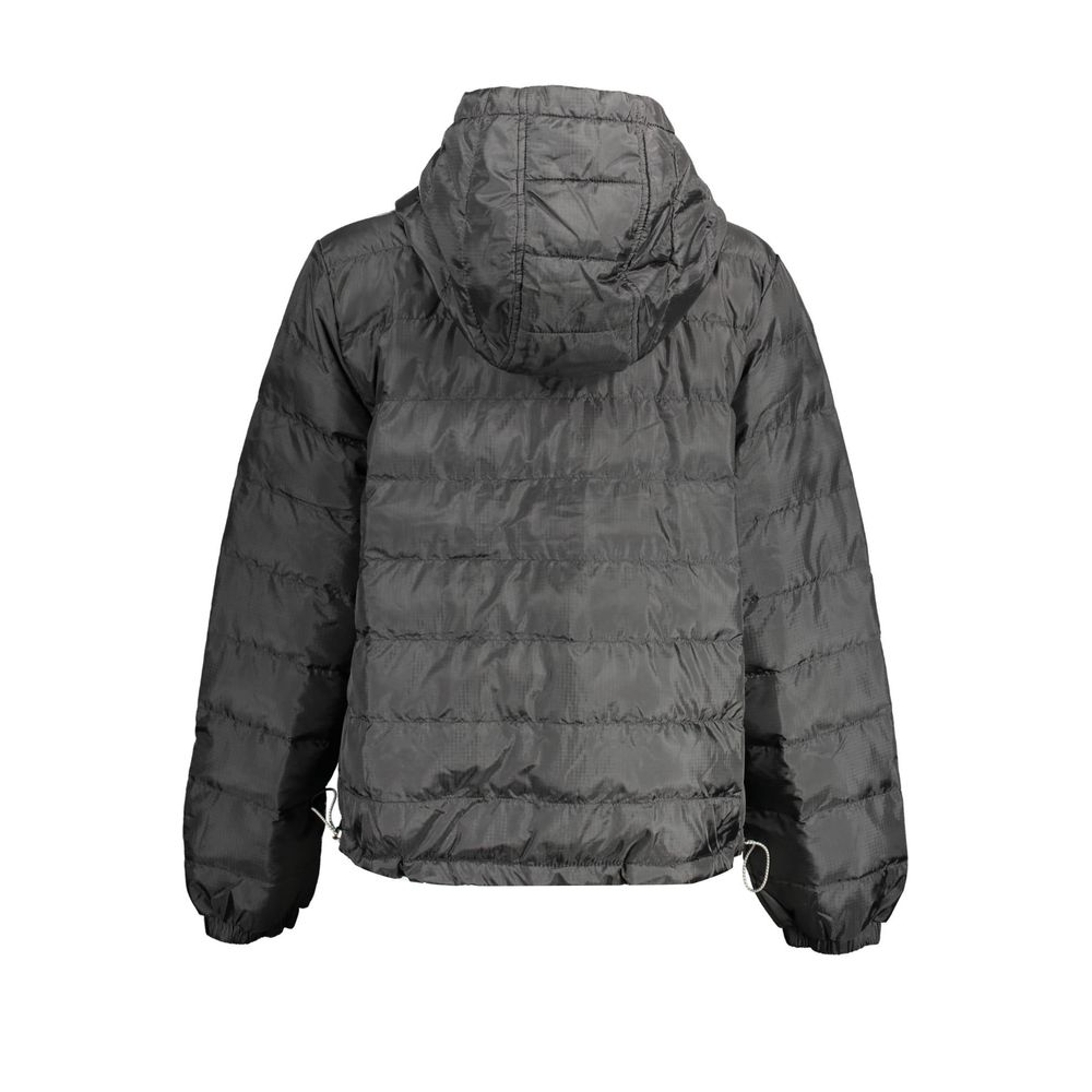 Black Polyester Jackets & Coat