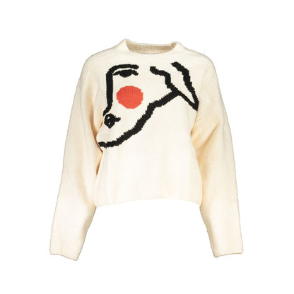 White Fabric Sweater