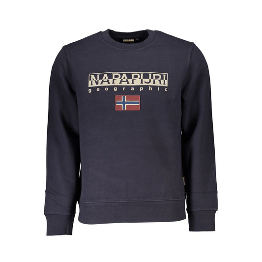 Jersey azul de algodón