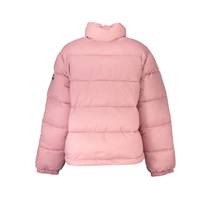 Pink Polyamide Jackets & Coat