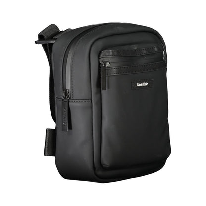 Bolso bandolera de poliéster negro