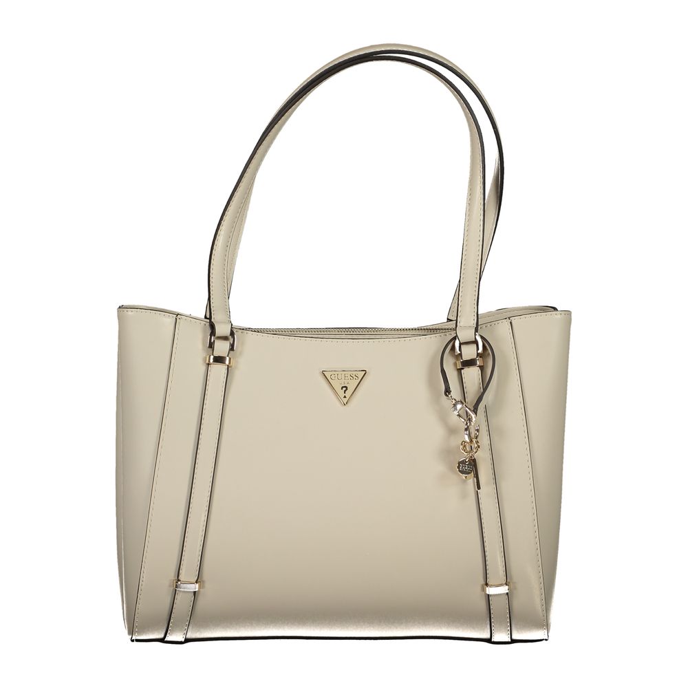 Beige Polyethylene Handbag