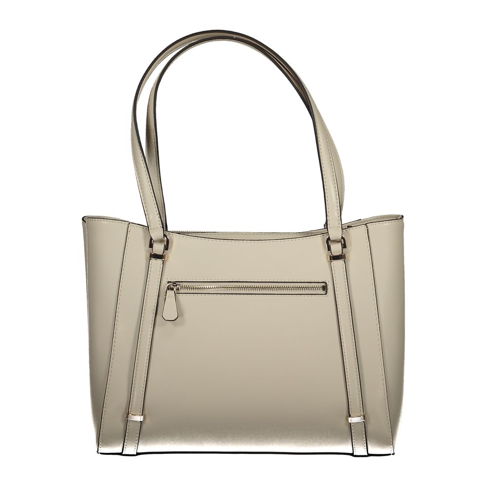 Beige Polyethylene Handbag