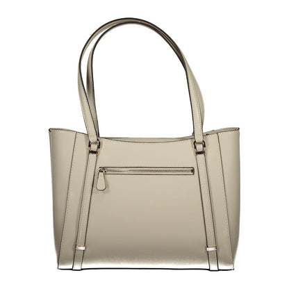Beige Polyethylene Handbag