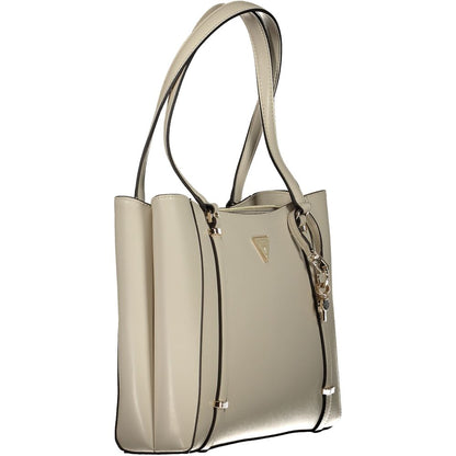 Beige Polyethylene Handbag