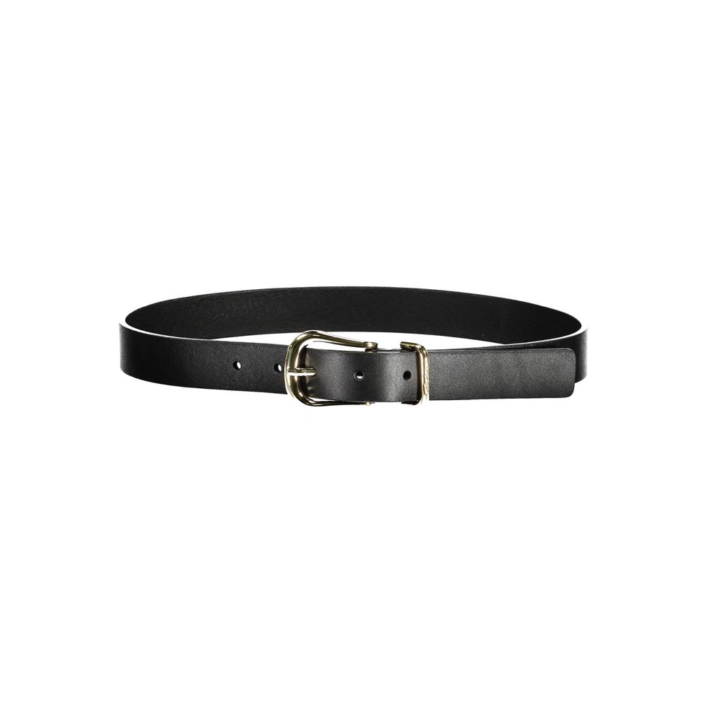 Cinturón de cuero negro
