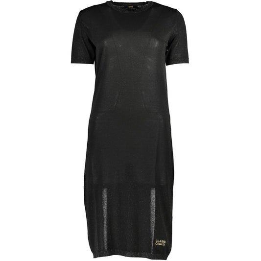 Vestido negro de viscosa