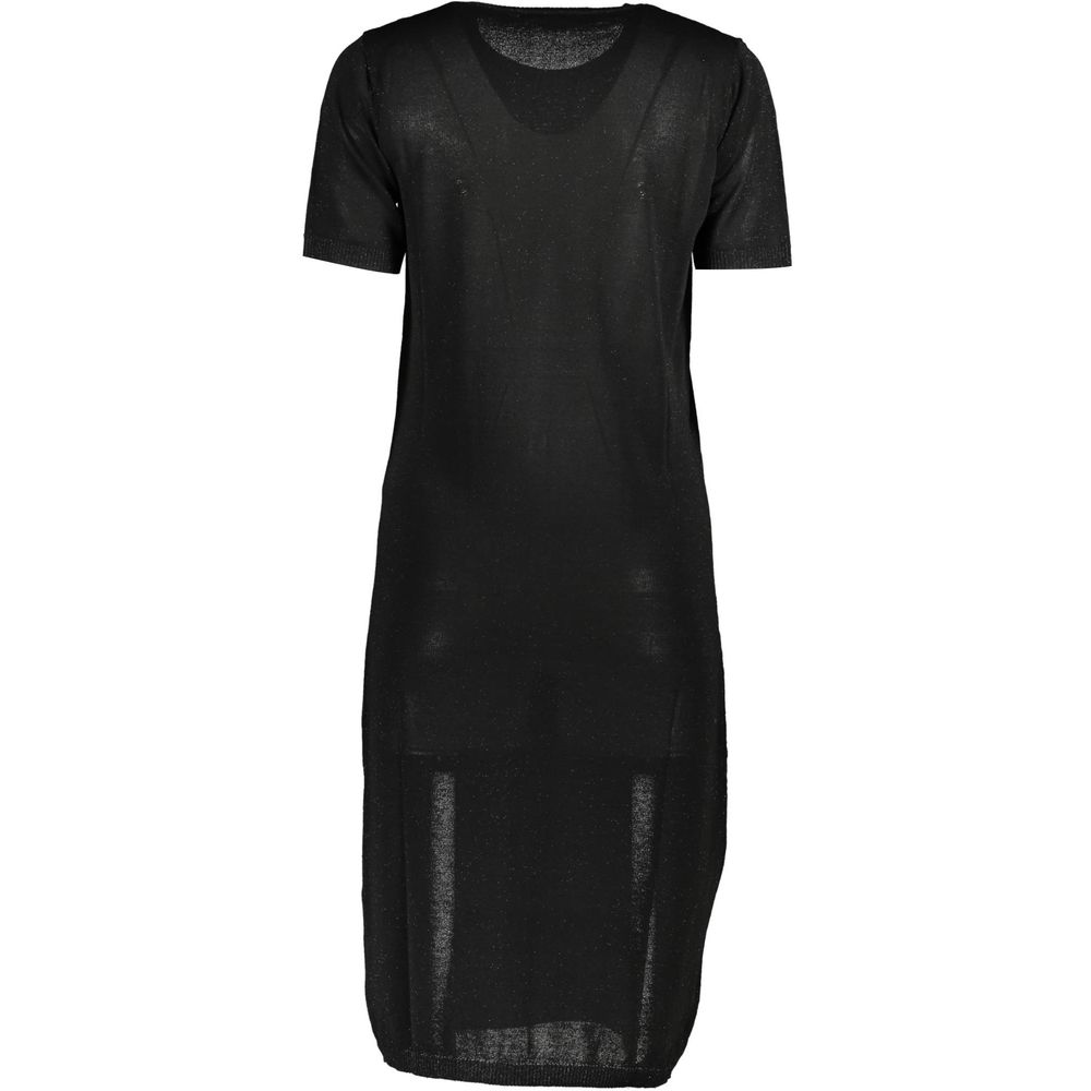 Vestido negro de viscosa