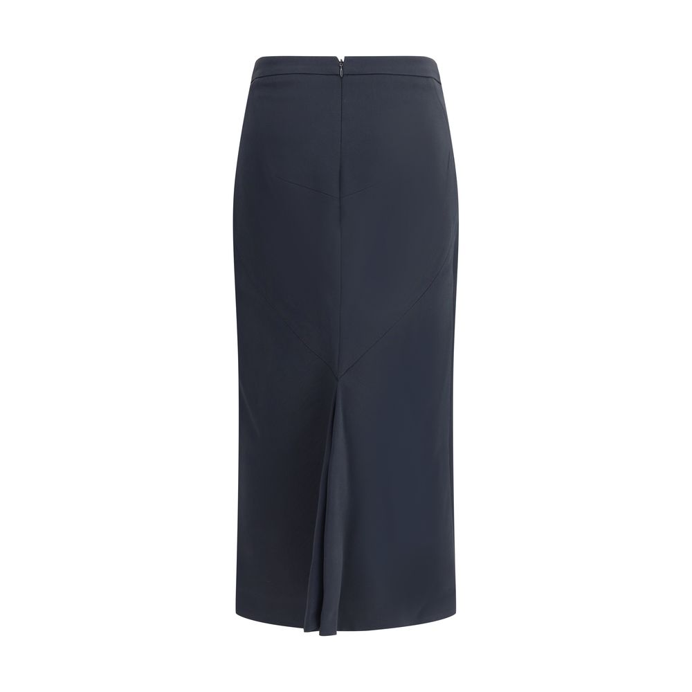 Midi Skirt with pleated detail