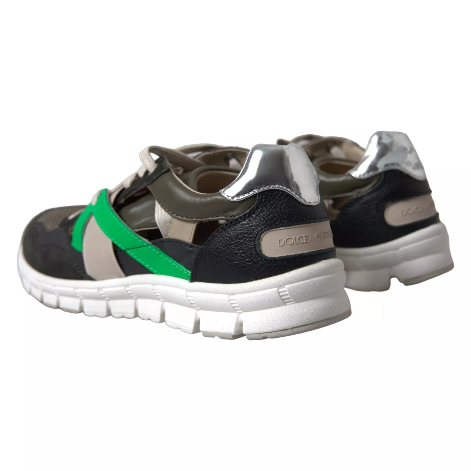 Sneakers Multicolor Leather Suede Shoes