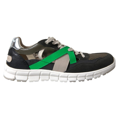 Sneakers Multicolor Leather Suede Shoes