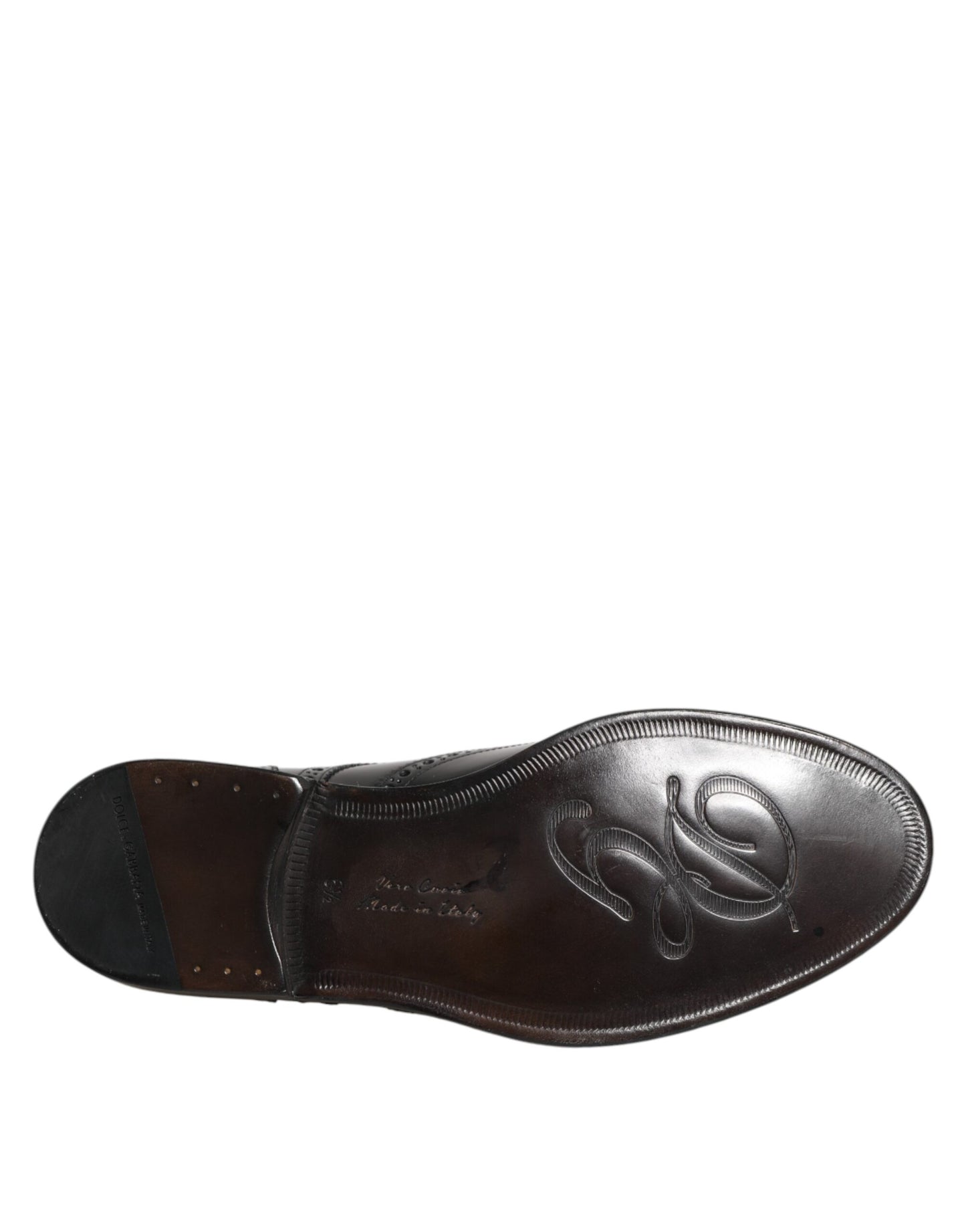 Black Leather Derby Wingtip Formal Shoes