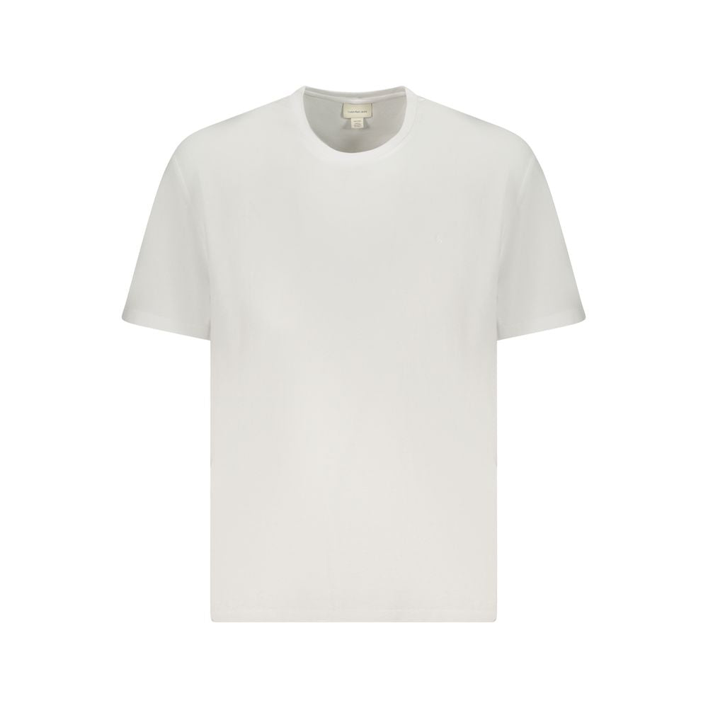 Camiseta blanca de algodón para hombre