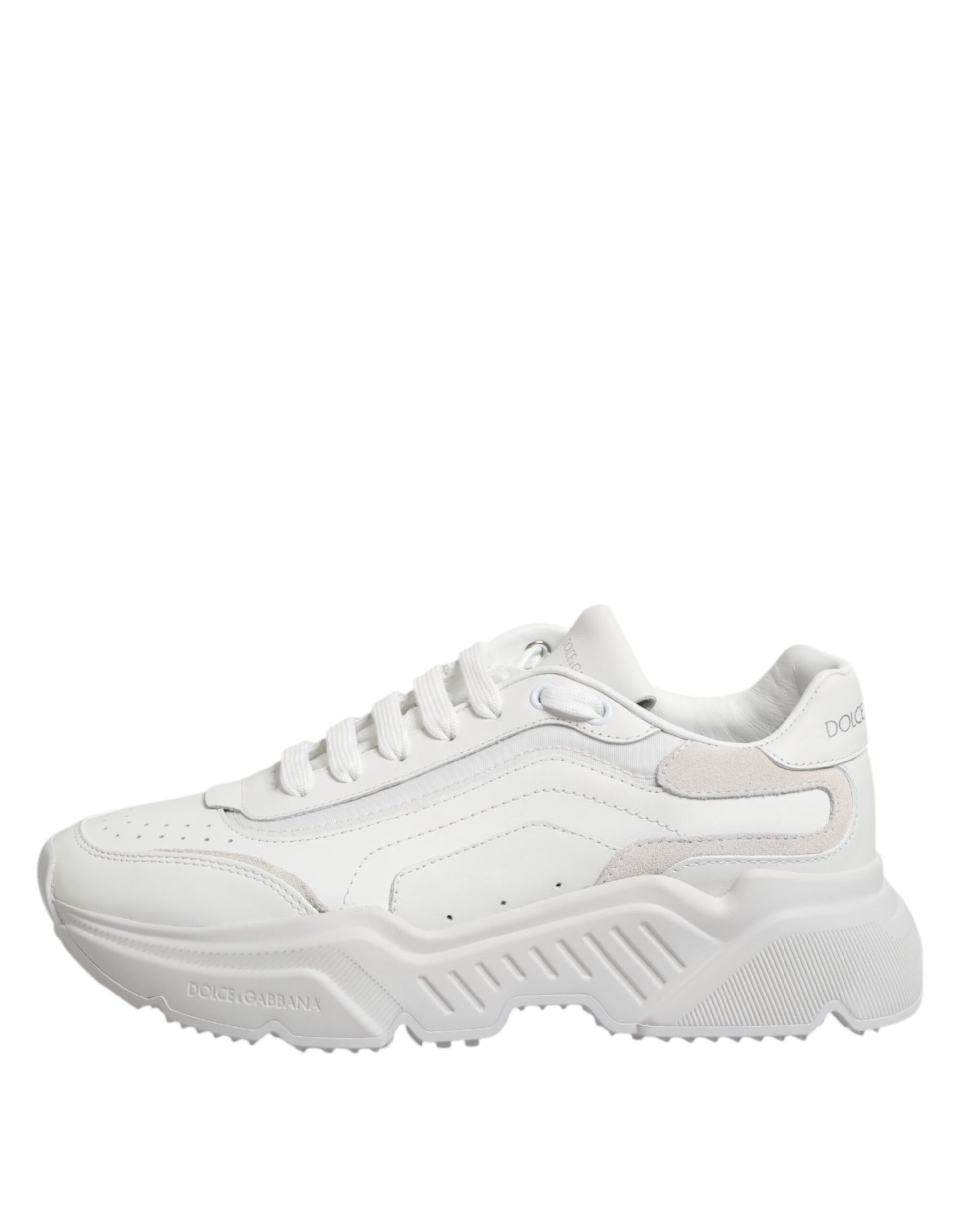 White Leather Daymaster Low Top Sneakers Shoes