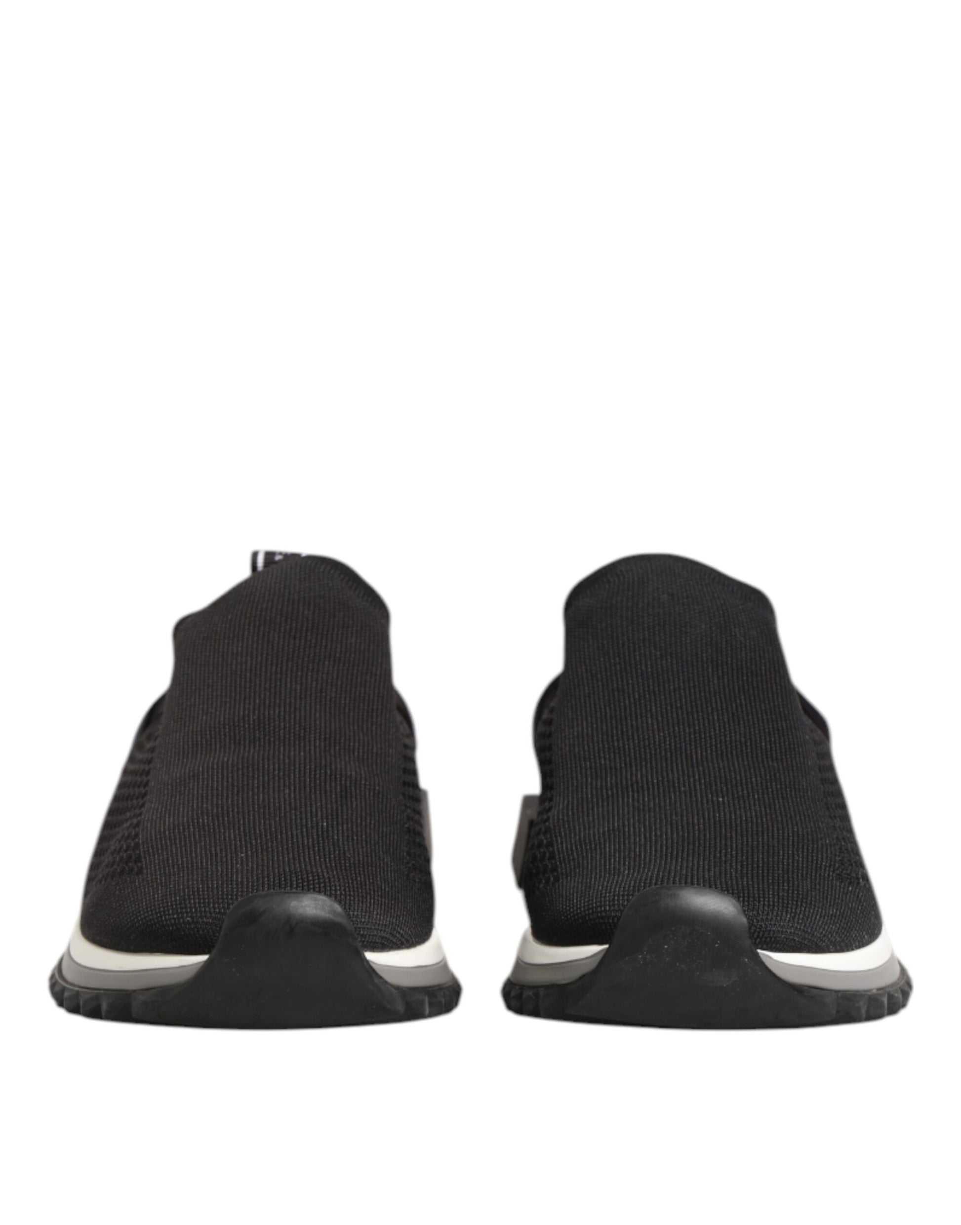 Black SORRENTO Logo Slip On Men Sneakers Shoes
