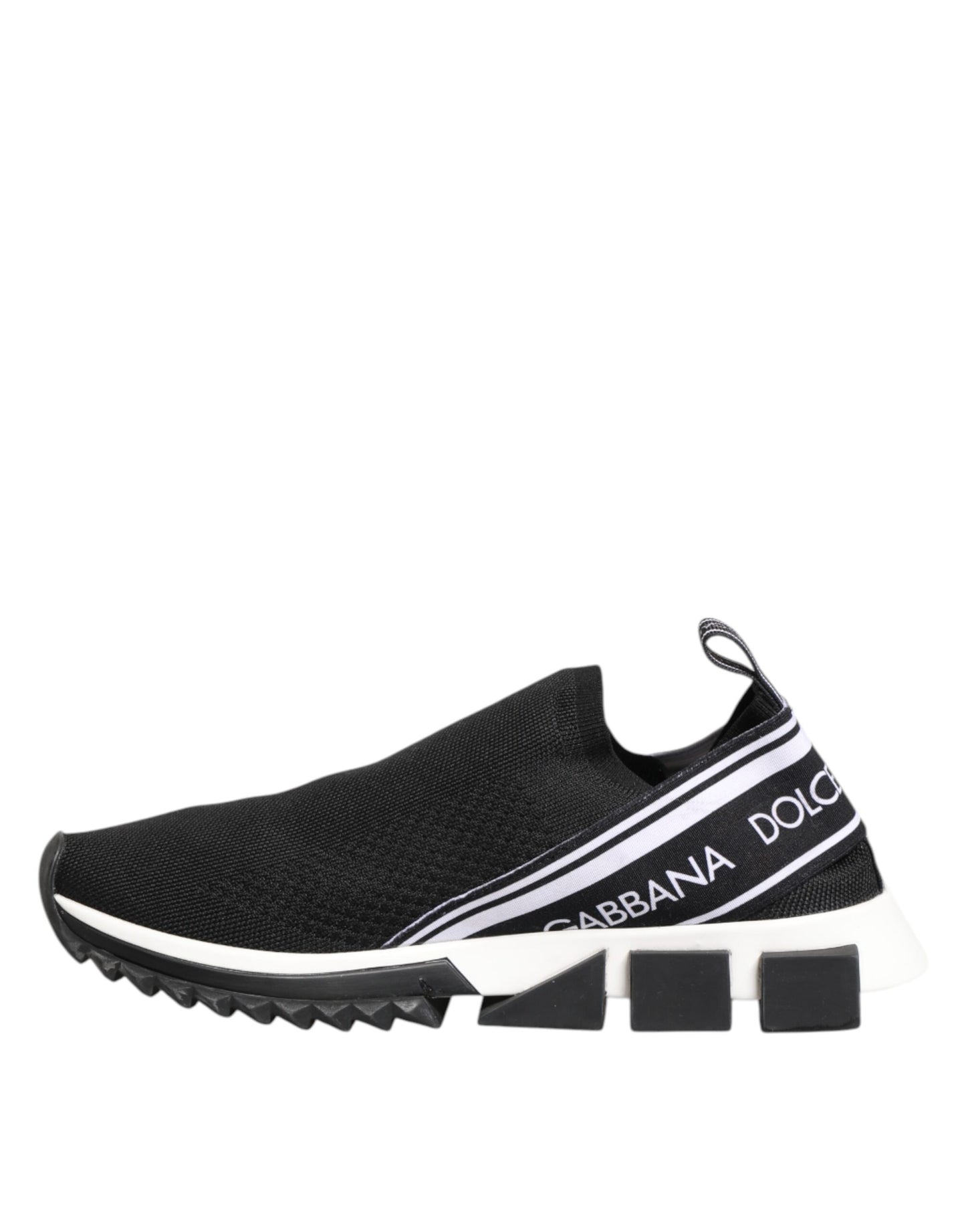 Black SORRENTO Logo Slip On Men Sneakers Shoes