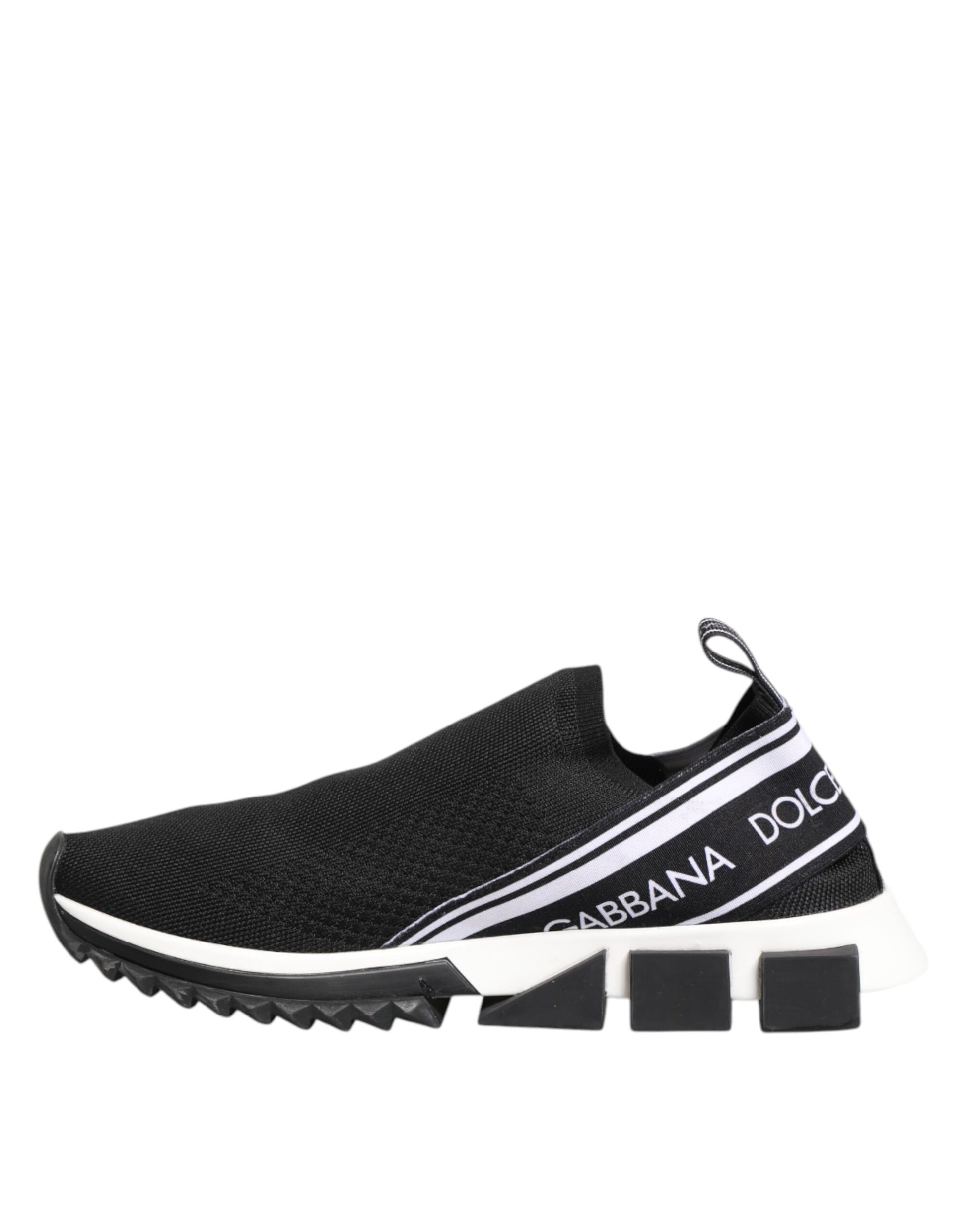 Black SORRENTO Logo Slip On Men Sneakers Shoes