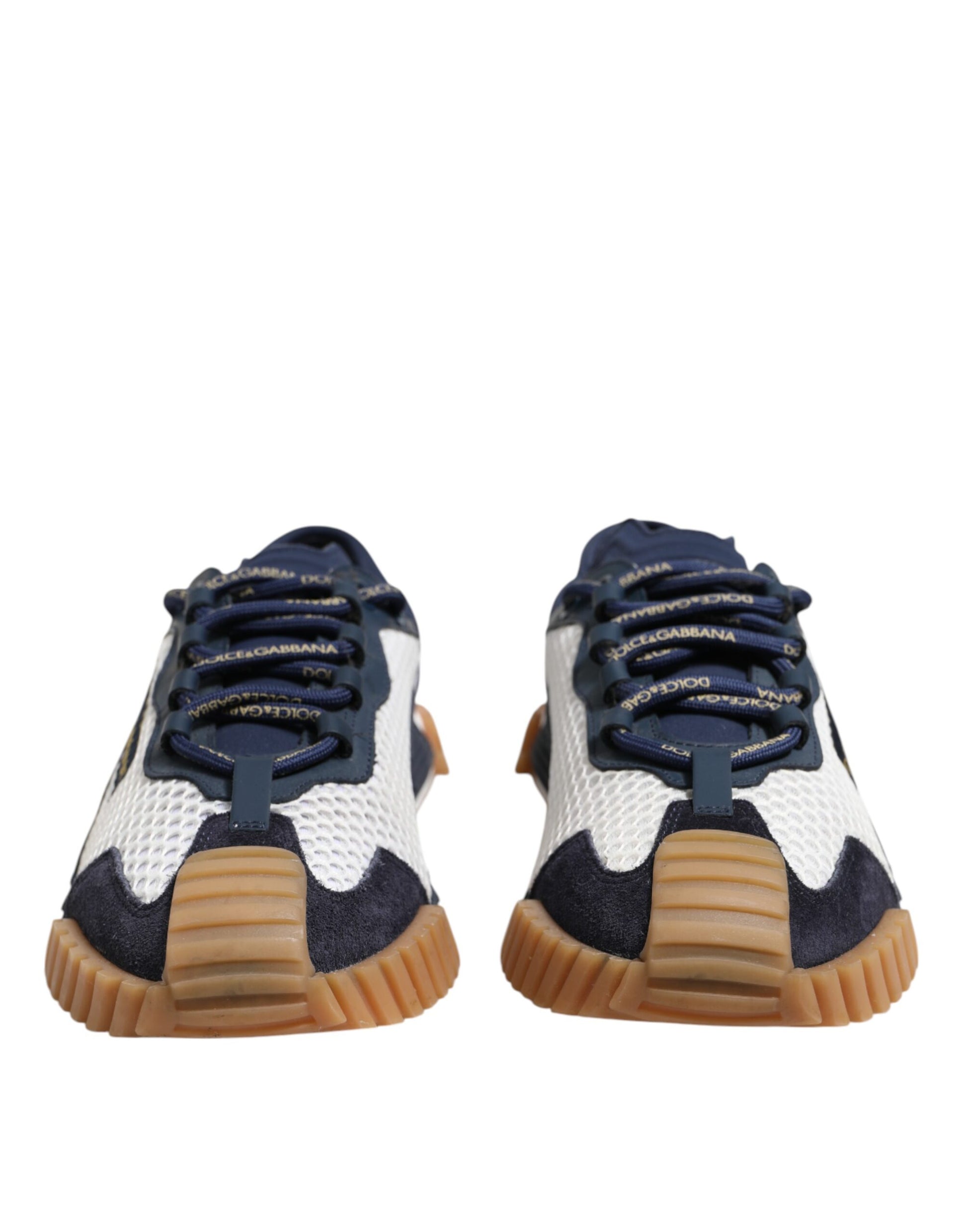 Blue White NS1 Lace Up Low Top Sneakers Shoes
