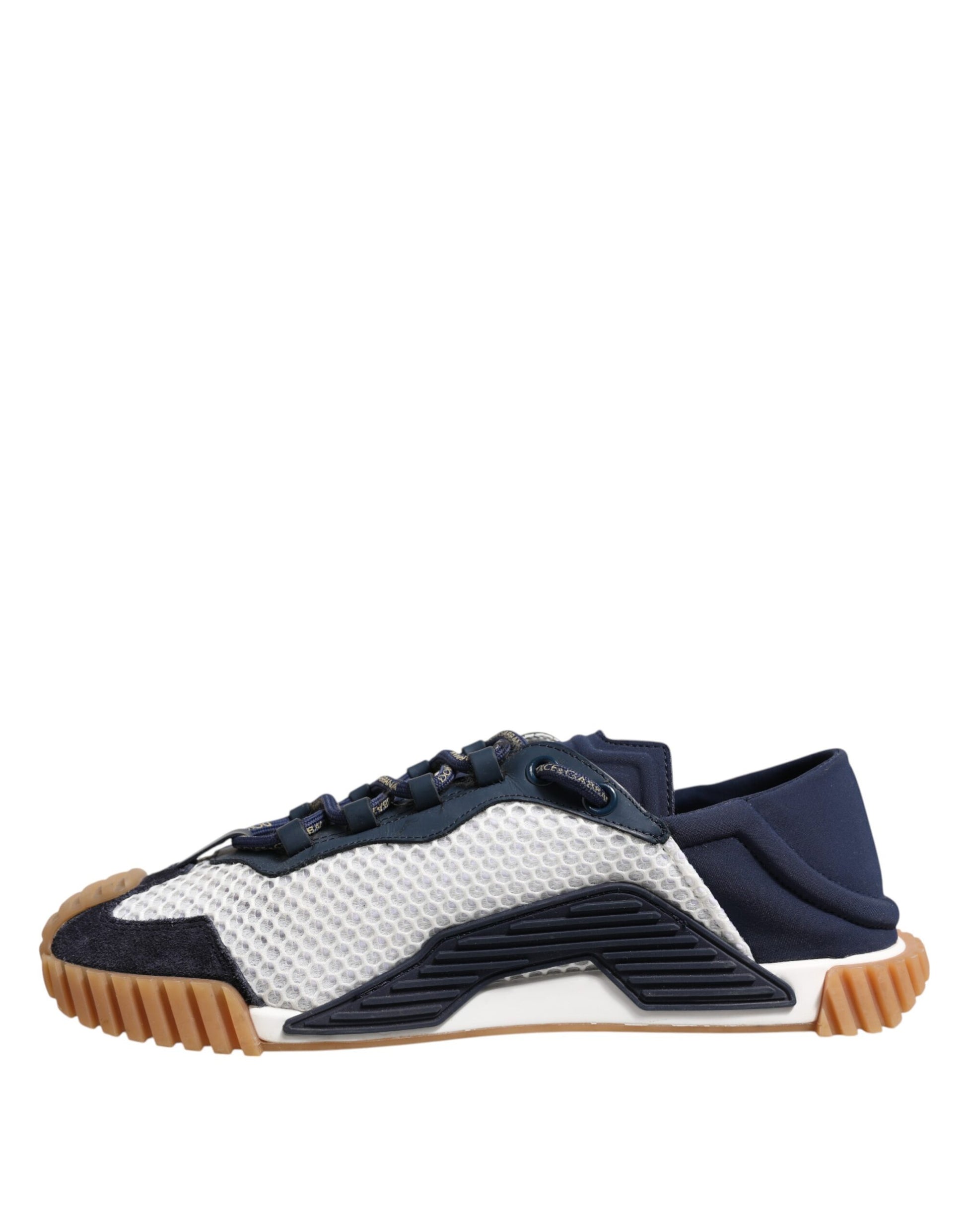 Blue White NS1 Lace Up Low Top Sneakers Shoes