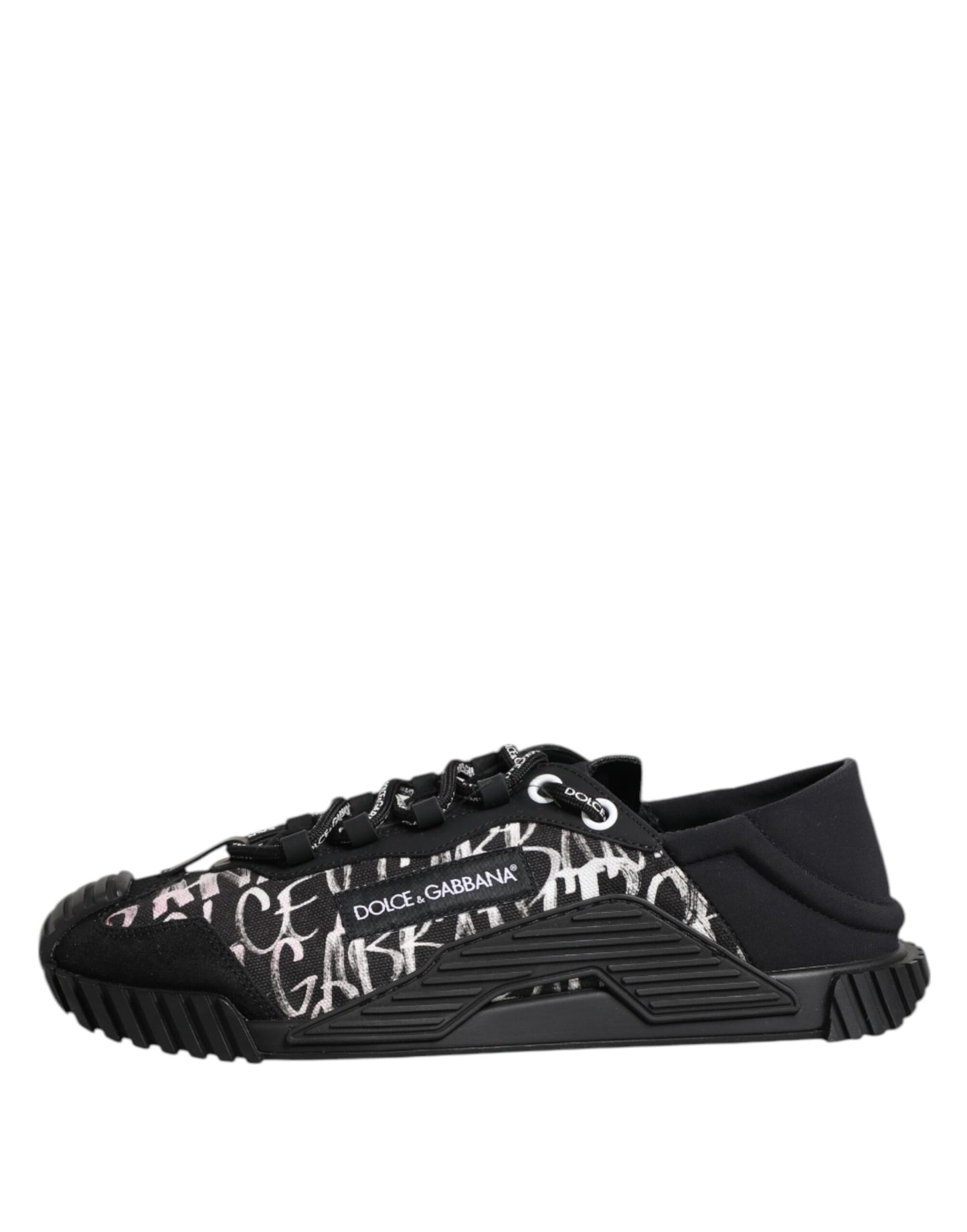 Black White NS1 Lace Up Low Top Sneakers Shoes