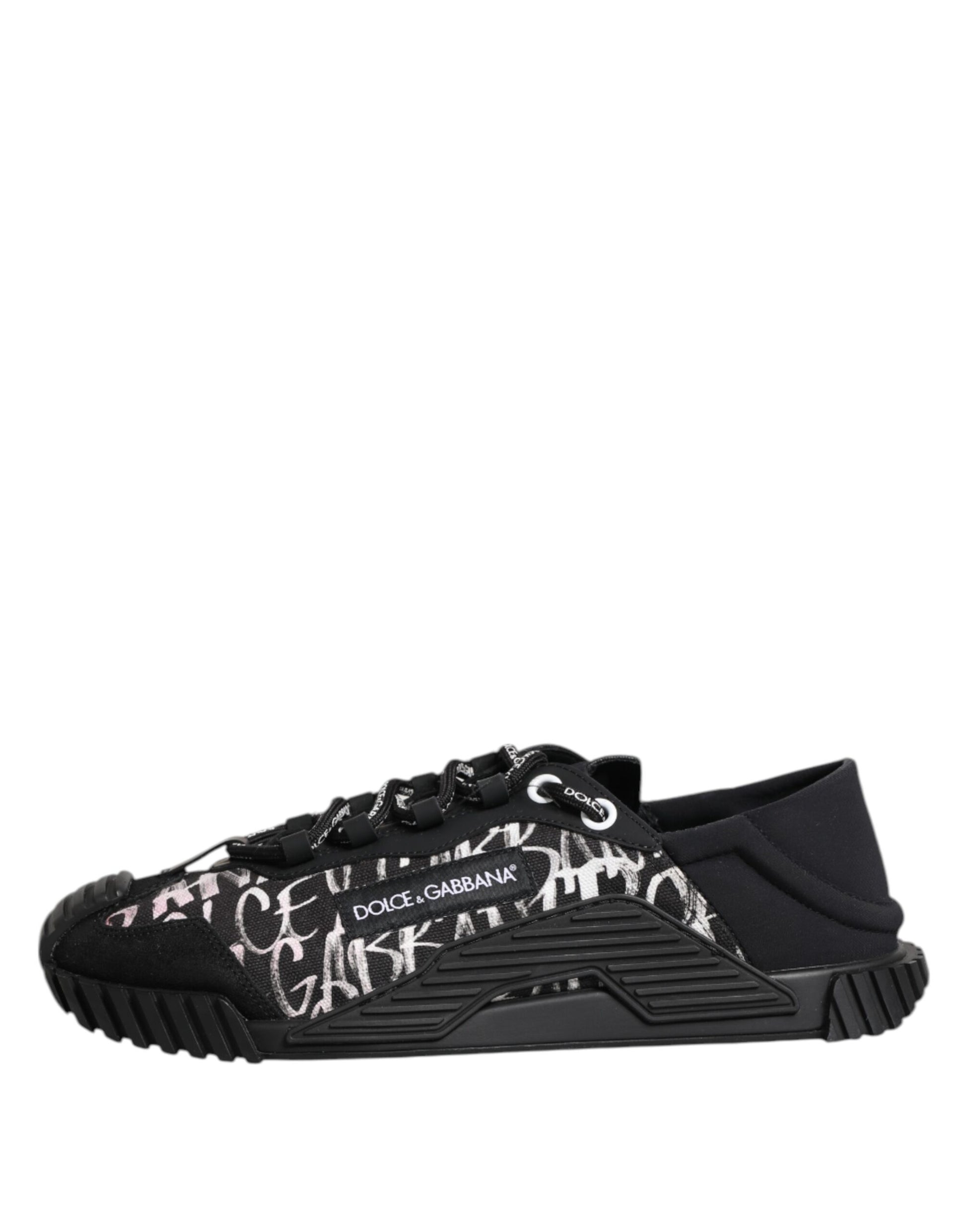 Black White NS1 Lace Up Low Top Sneakers Shoes